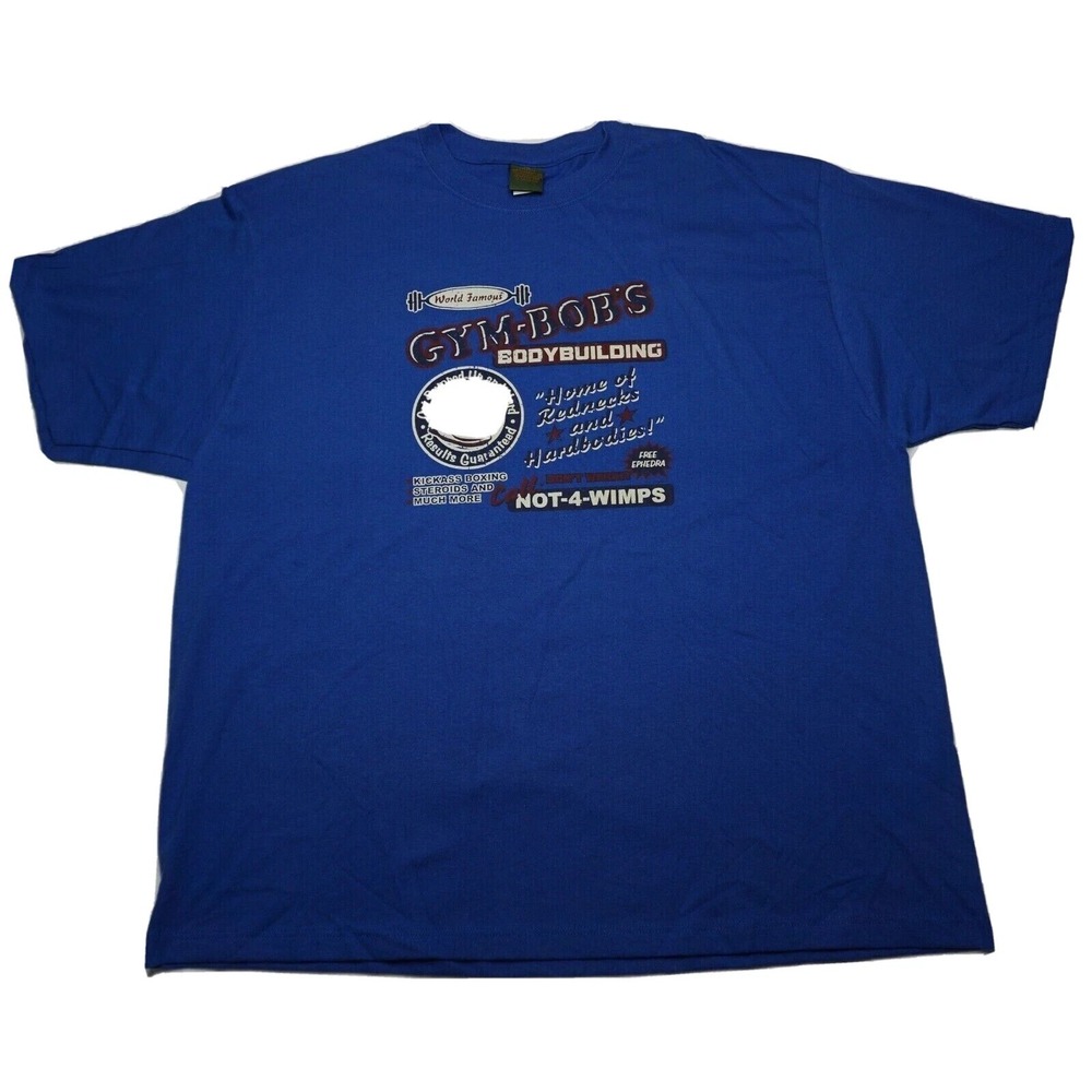 VTG Timberland World Famous Gym-Bobs Bodybuilding Made USA T-Shirt - Men 2XL EUC